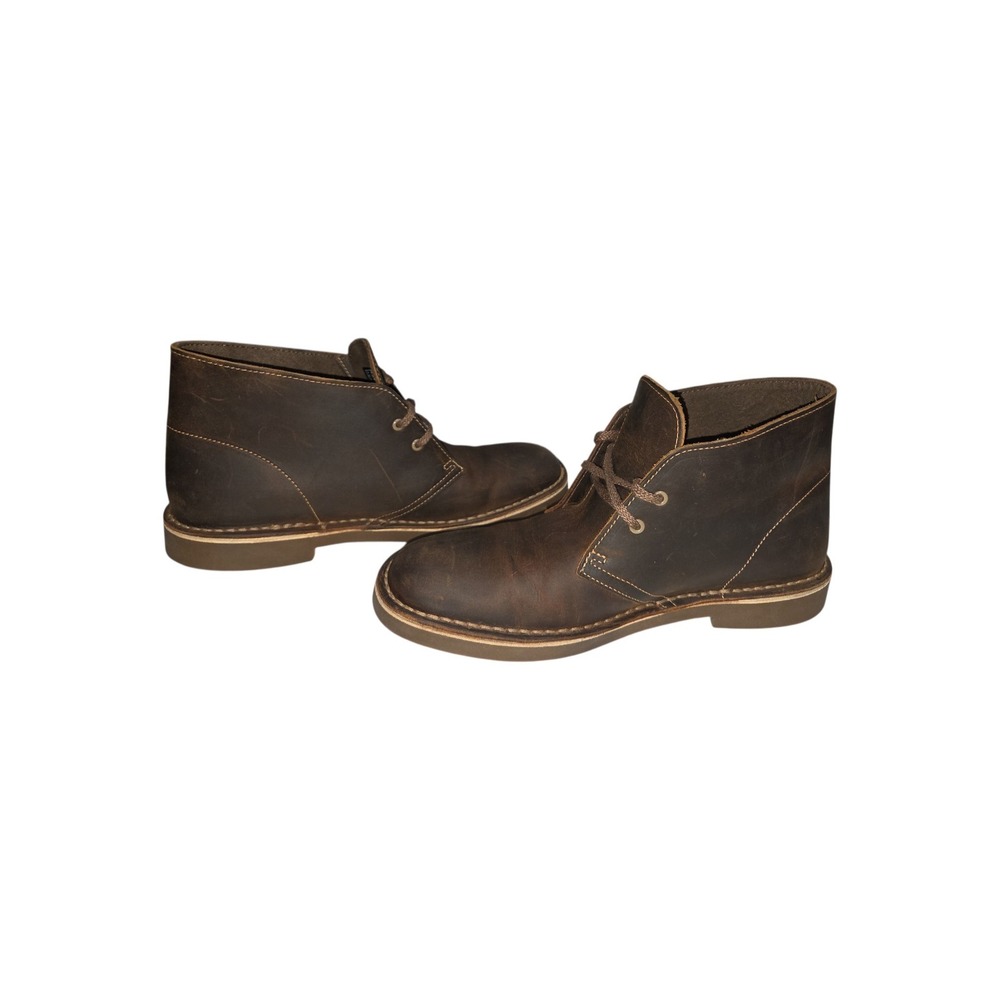Clarks Bushacre 2 Mens 7.5 M Dark Brown Beeswax Leather Chukka Desert Boots - Picture 4 of 8